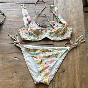Victoria's Secret Lemon Floral Bikini